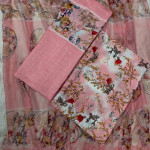 Indian Risika Silk Unstitch Three Piece