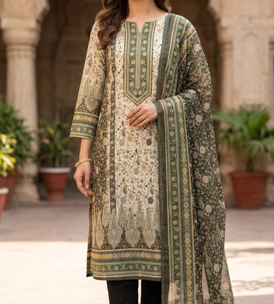 Pakistani Zam Zam Three Piece Unstitch