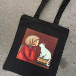 Female + Cat  TOTE BAG (টোট ব্যাগ )