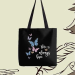 Butterfly+ flower TOTE BAG (টোট ব্যাগ )