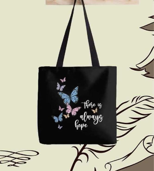 Butterfly+ flower TOTE BAG (টোট ব্যাগ )